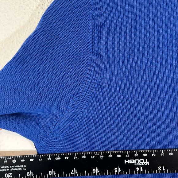 Gretchen Scott ladies cardigan sweater blue gold small knit casual everyday - Picture 7 of 10